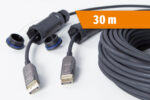 PANZERKABEL DisplayPort Kabel 8K 60Hz armiert mit Steckerschutz 30m