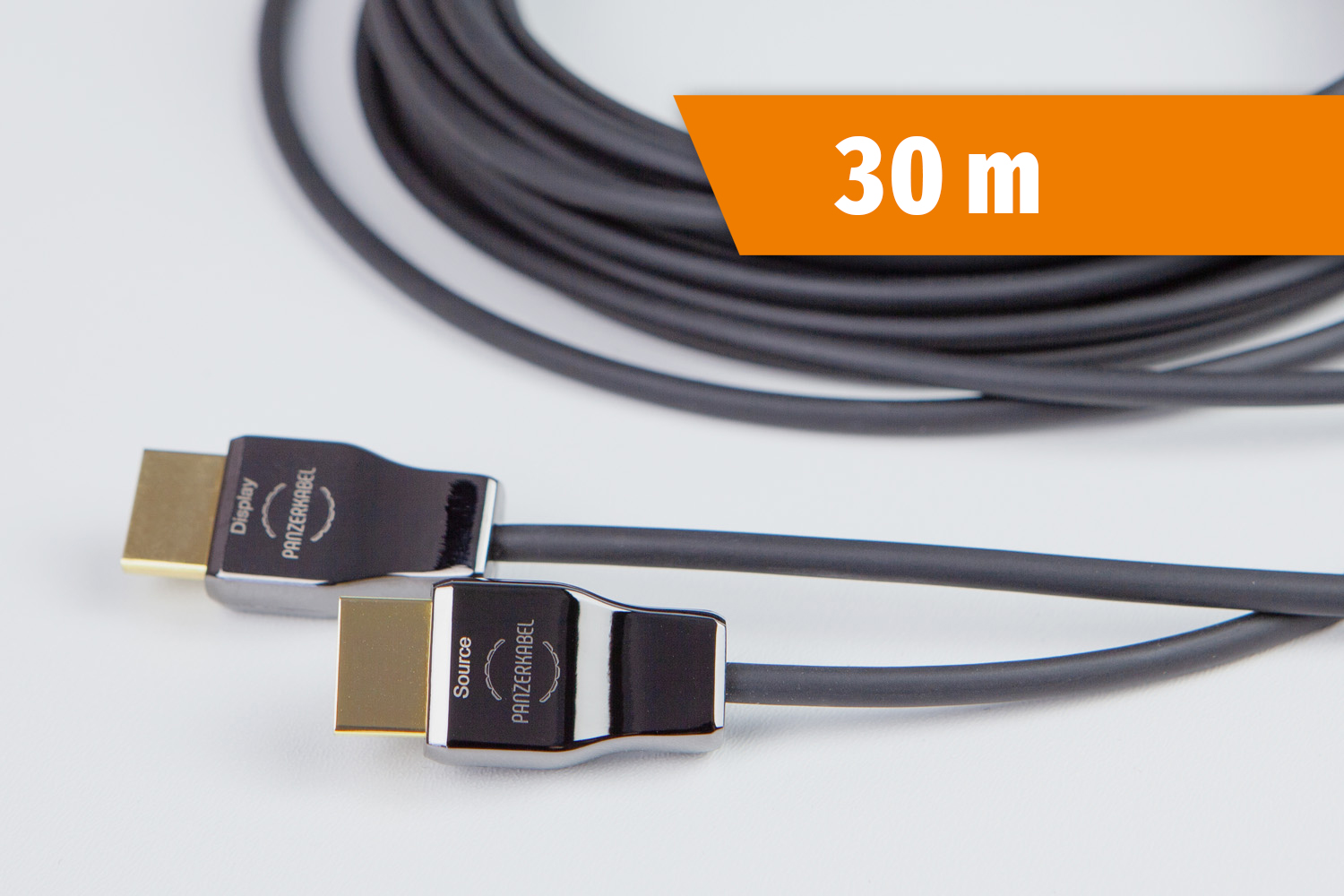 IMG_1881-Kopie PANZERKABEL HDMI 4K 60Hz slim cable with metal armor 30m - Image 1