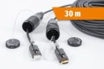 PANZERKABEL HDMI2.1 PRO 30m, screw connection, aluminum plug protection